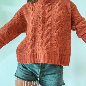 AMERICAN EAGLE Super Soft Cable Knit Sweater